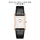 Daniel Wellington DW Bound 35x24mm 經典摩登寂靜黑皮革方錶-三色任選 product thumbnail 8