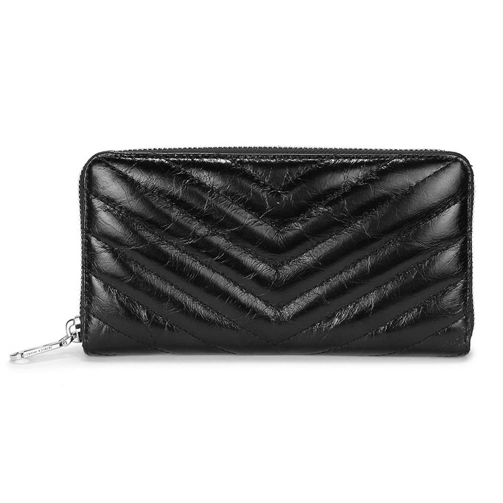 Rebecca Minkoff EDIE山型紋皮革拉鍊長夾 product image 1