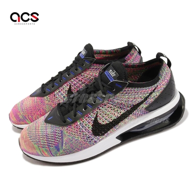 Nike 休閒鞋 Air Max Flyknit Racer 男鞋 女鞋 黑 彩虹 編織 氣墊 緩震 FD2765-900