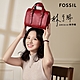 FOSSIL Carlie 真皮迷你波士頓包-緋紅色 ZB1856602 product thumbnail 1