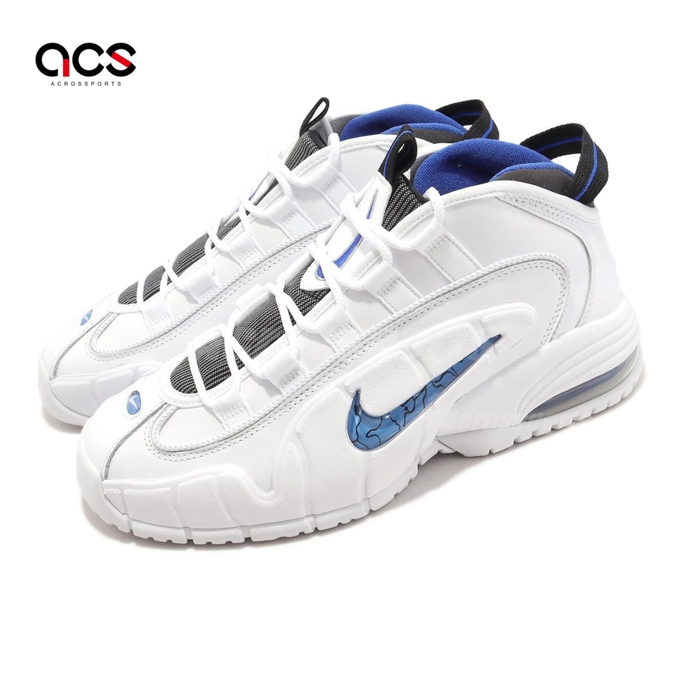 Nike 休閒鞋 Air Max Penny 男鞋 白 藍 Penny 1 主場配色 復刻 氣墊 OG 哈德威 DV0684-100