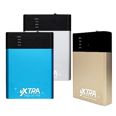 VXTRA 簡約風尚系12000mah 鋁合金雙輸出行動電源