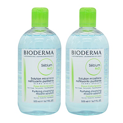 Bioderma貝膚黛瑪 平衡控油潔膚液 500ml 雙瓶組