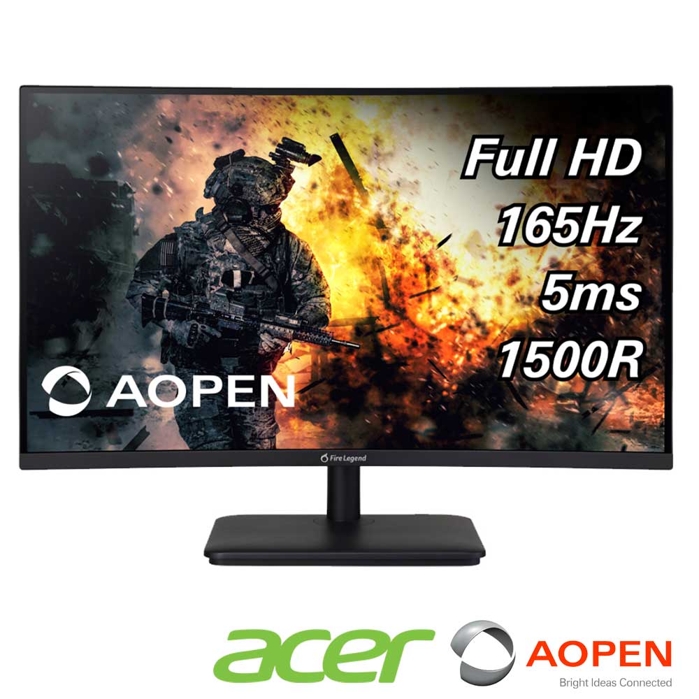 AOPEN 27HC5R X 27型曲面電競螢幕 支援240Hz刷新 1ms極速