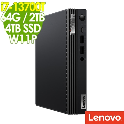 Lenovo 聯想 ThinkCentre M70q (i7-13700T/64G/2TB+4TB SSD/W11P)