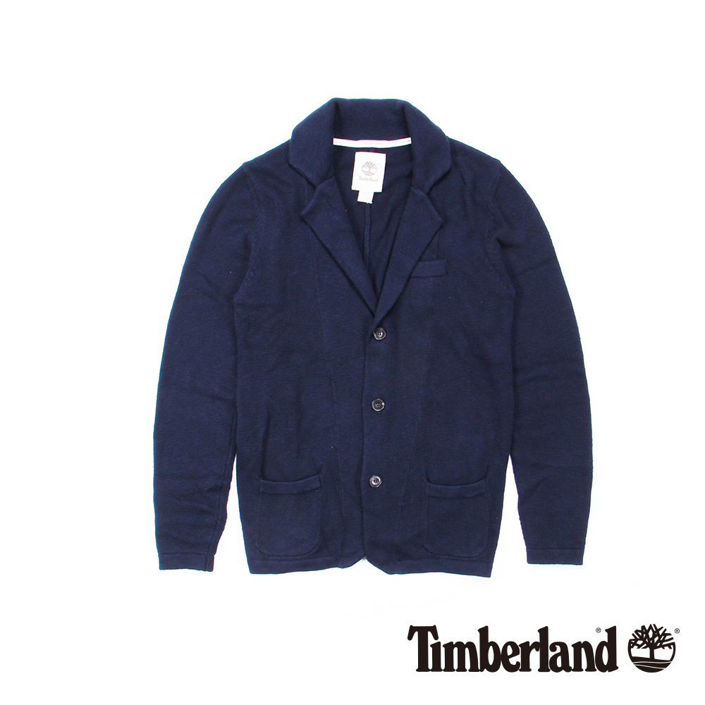 Timberland 男款靛藍色知性翻領水洗外套 | A1SEA433