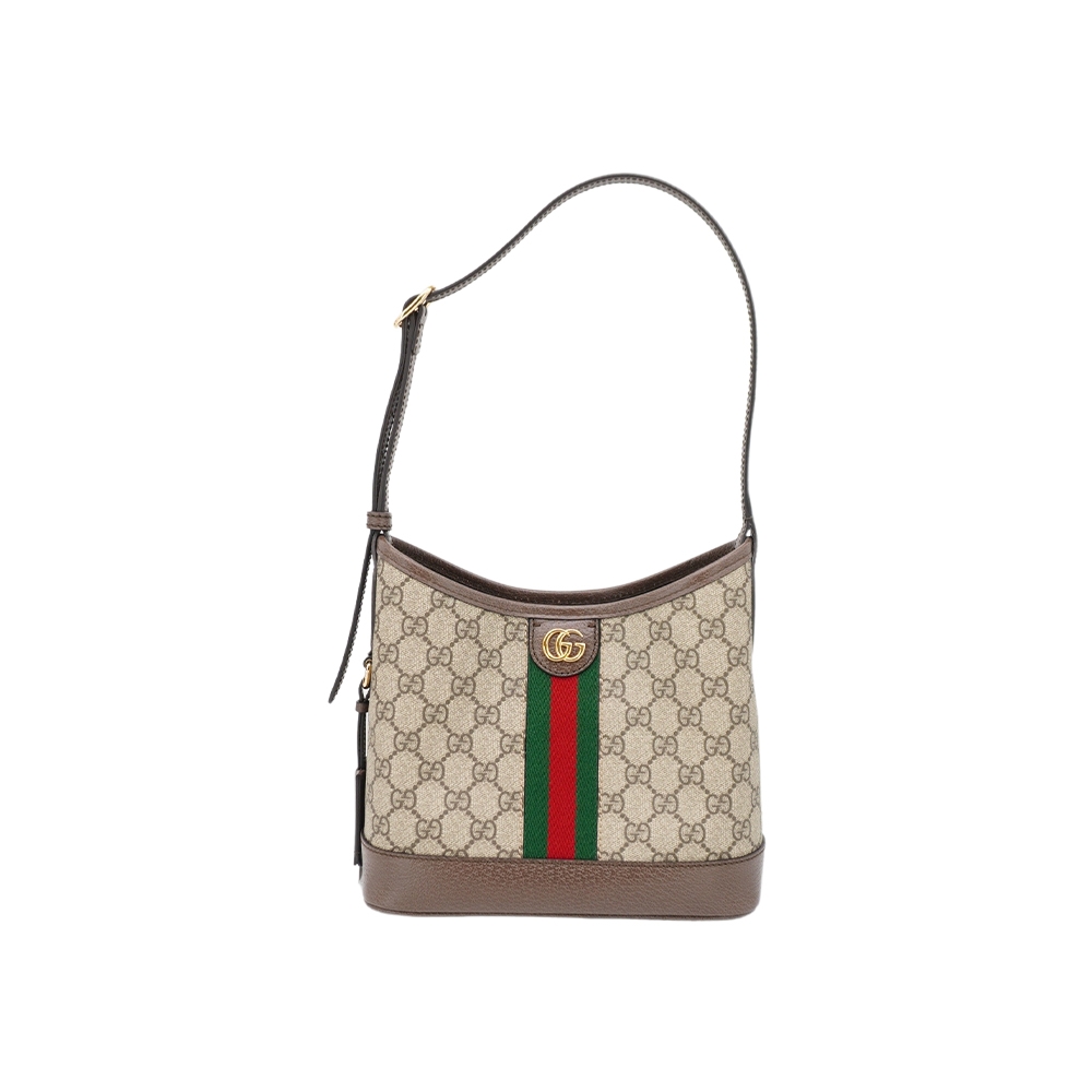 Gucci Ophidia GG 帆布肩背包(781402-棕)