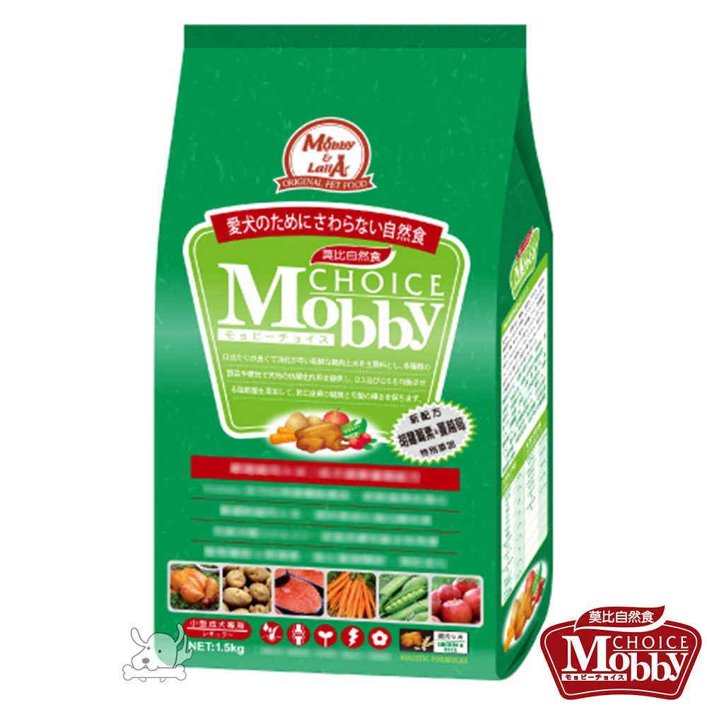 Mobby 莫比 雞肉+米 小型成犬配方飼料 1.5公斤 X 1包