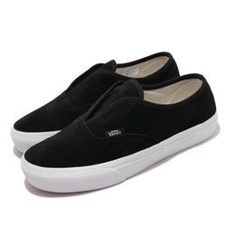 Vans 休閒鞋 V44CF Slip Authentic 女 中國功夫 復古懶人鞋 麂皮 抓地 耐磨 黑 白 6100030001