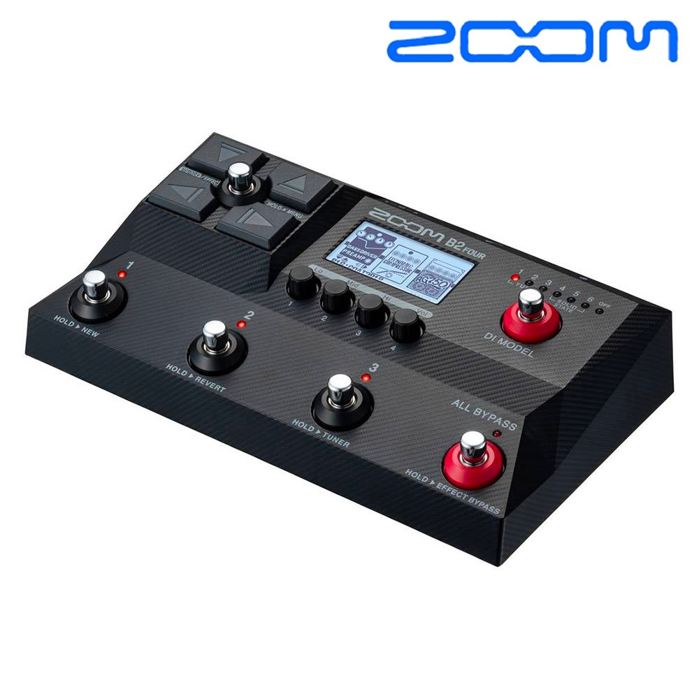 『Zoom』電貝斯綜合效果器 B2 Four / 含整流器、導線 / 公司貨保固