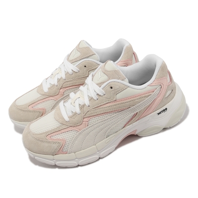 Puma 休閒鞋 Teveris Nitro 男鞋 女鞋 卡其粉 白 復古 麂皮 氮氣中底 老爹鞋 38877404