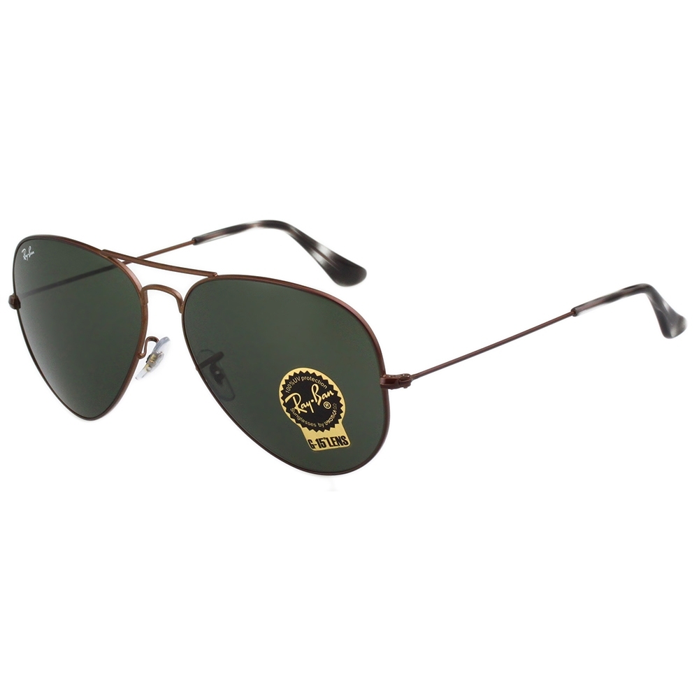 RAY BAN 太陽眼鏡(亮咖啡色)大面版RB3025