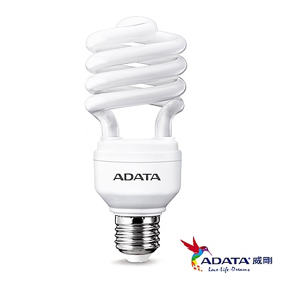 ADATA威剛 23W螺旋節能省電燈泡6入組(白/黃光)