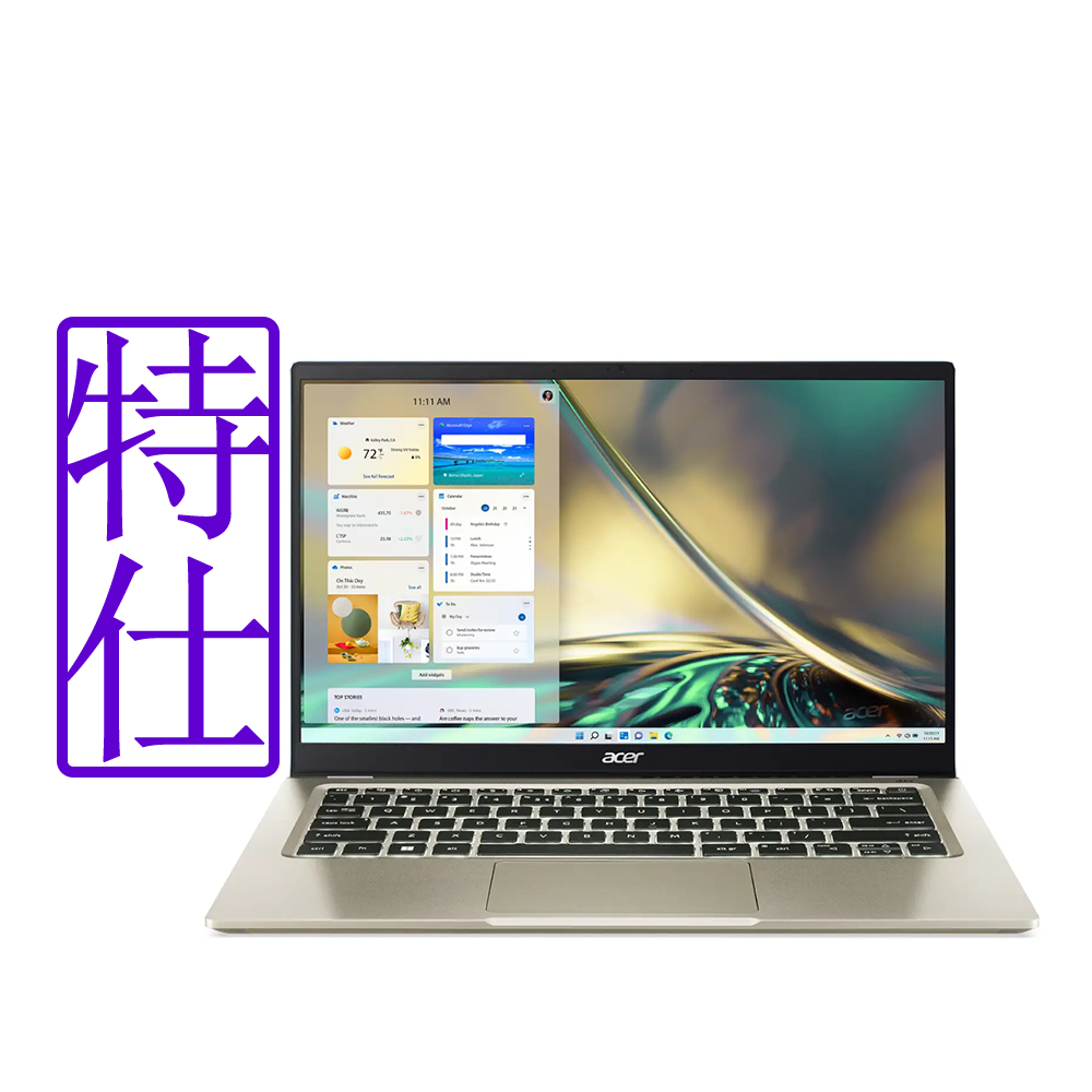 Acer 宏碁 Swift 3 SF314-512-50DB 14吋輕薄特仕筆電(i5-1240P/16G/512G+512G/win 11/金/QHD)｜EVO