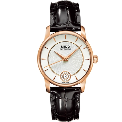 MIDO 美度 官方授權 Baroncelli Lady 典雅機械女錶 送禮推薦-33mm M0072073603600