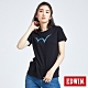 EDWIN 東京系列W反光短袖T恤-女-黑色 product thumbnail 1