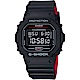 CASIO 卡西歐 G-SHOCK 經典人氣電子錶 送禮推薦-紅黑 DW-5600HR-1 product thumbnail 1