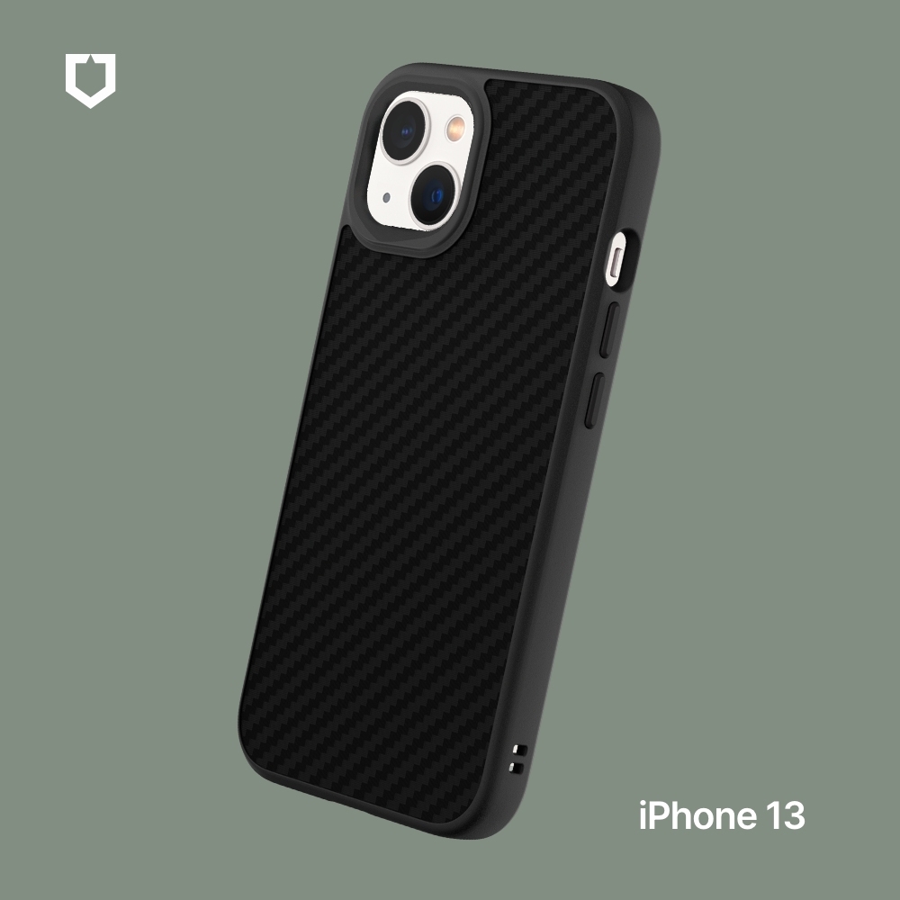 犀牛盾 iPhone 13 (6.1吋) SolidSuit防摔背蓋手機殼-碳纖維紋路