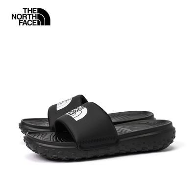 【The North Face 官方旗艦】北面女款黑色品牌LOGO輕便拖鞋｜8A99KX7
