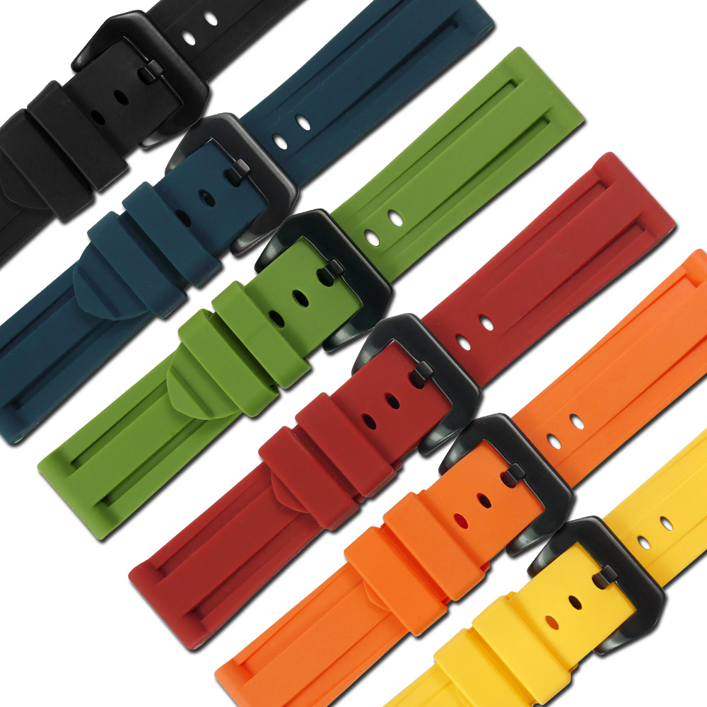 Watchband / 24mm / 各品牌通用 百搭 舒適 輕便 運動 矽膠錶帶