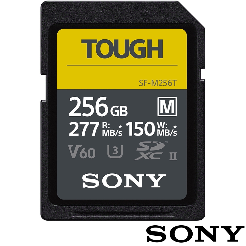 SONY SF-M256T SD SDXC 256G 256GB 277MB/S V60 TOUGH UHS-II 高速記憶卡 (公司貨) 支援 4K