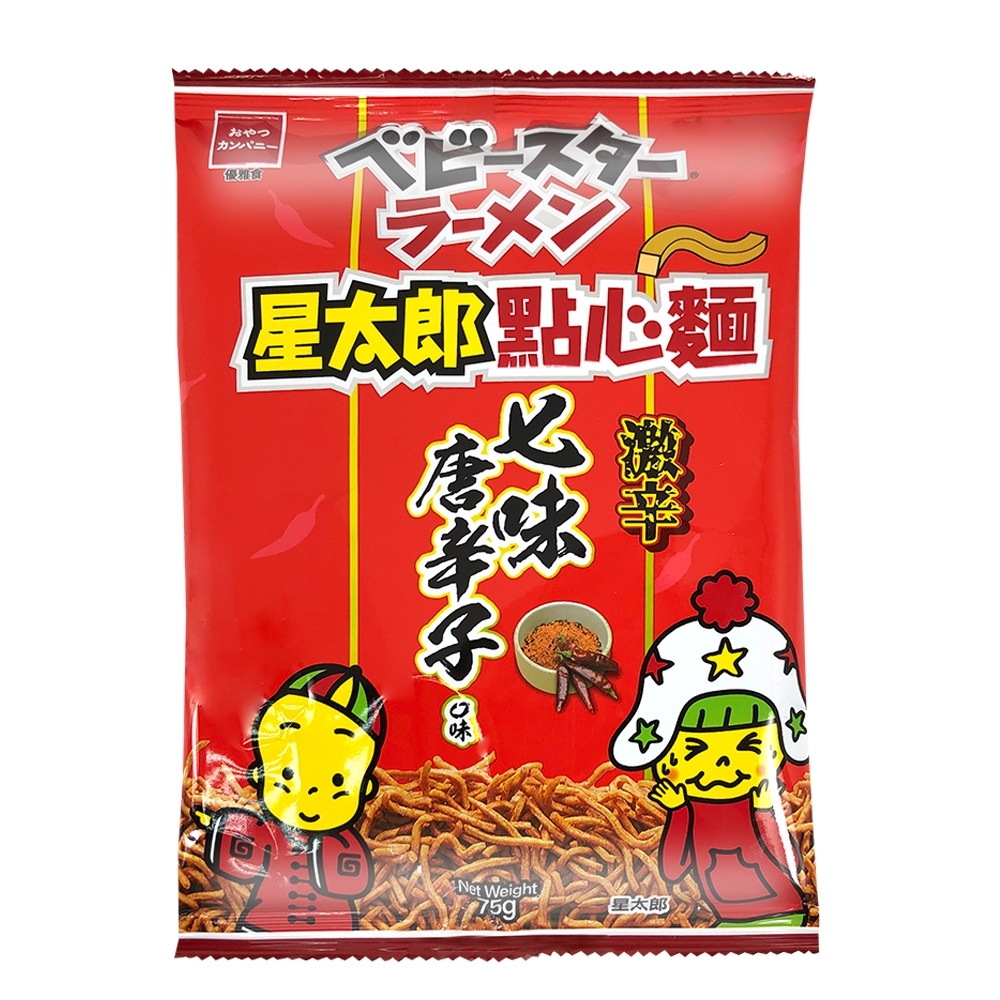 OYATSU優雅食 星太郎點心麵-七味唐辛子口味-激辛(75g)