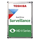 TOSHIBA【AV影音監控】3.5吋 4TB 5400 RPM/128MB 監控型硬碟(MD04ABA400V) product thumbnail 1