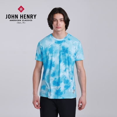 JOHN HENRY 天空藍染短袖T恤