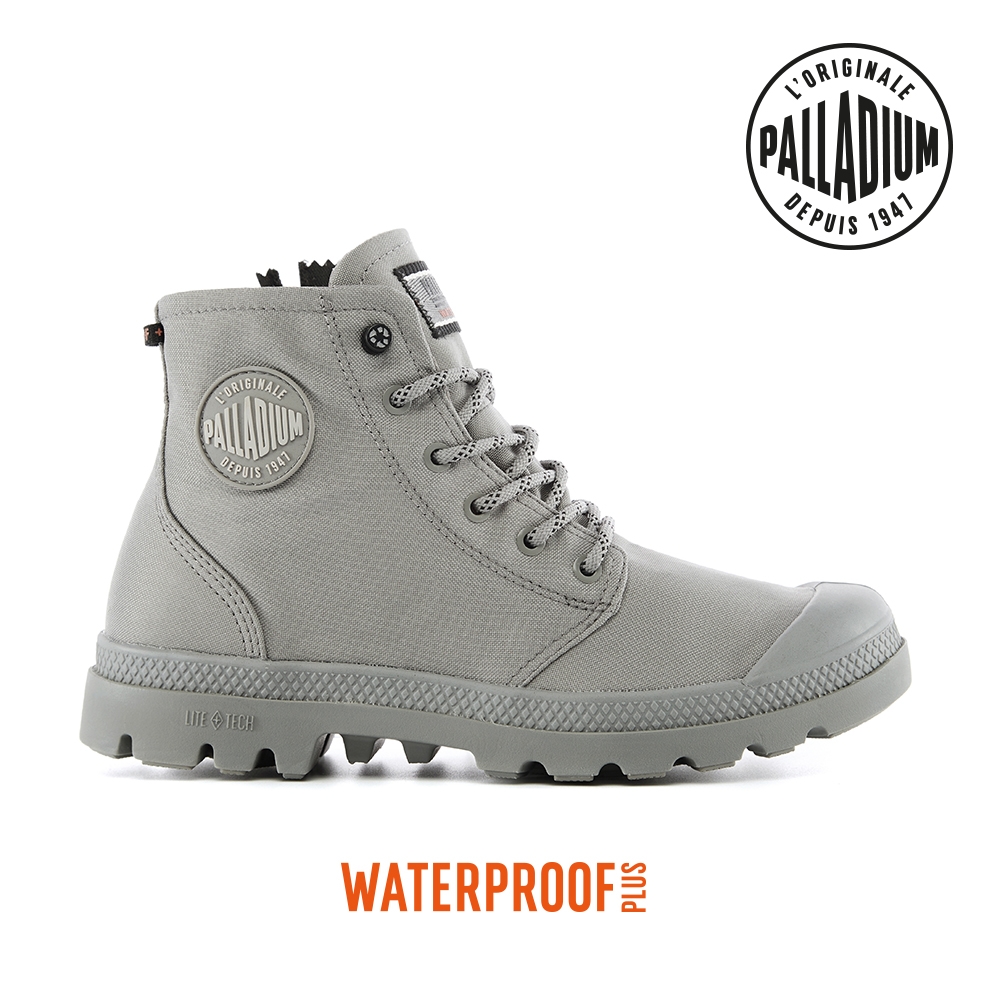 PALLADIUM PAMPA RCYCL LT+ WP+Z再生科技輕量拉鍊防水靴-中性-灰