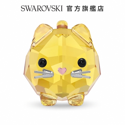 SWAROVSKI 施華洛世奇 Chubby Cats黃貓