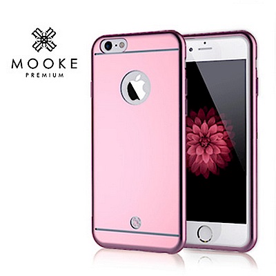 Mooke iPhone 6/6S(4.7)電鍍TPU保護殼-玫瑰金