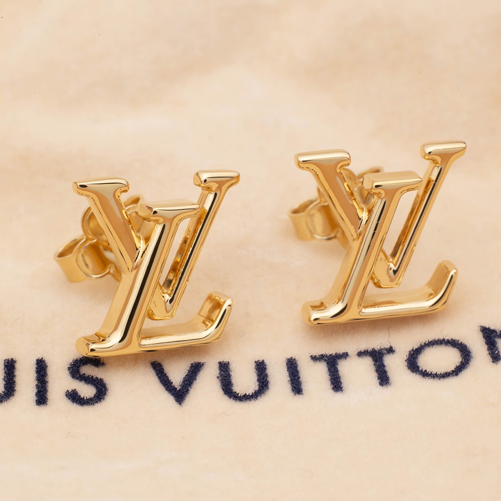 LV Louis Vuitton M00610 LV ICONIC 耳環(金色)