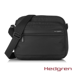 Hedgren INNER CITY系列 RFID防盜 多隔層 側背包 黑色
