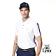 【Lynx Golf】男款吸濕排汗出芽配布山貓串標印花短袖POLO衫-白色 product thumbnail 2