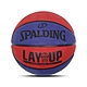 Spalding 籃球 Lay Up 藍 紅 耐磨 室外用 7號球 SPA84554 product thumbnail 1
