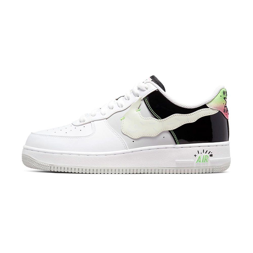 Nike Air Force 1 '07 LV8 男鞋白色AF1 彩繪鬼魂勾勾縫線休閒鞋DV1229 