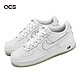 Nike 休閒鞋 Air Force 1 GS 女鞋 大童鞋 白 綠 抹茶色 皮革 滾邊 AF1 CT3839-108 product thumbnail 1