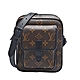 LV M69404 CHRISTOPHER經典Monogram帆布拉鍊斜背包(黑) product thumbnail 1