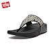 FitFlop LULU GLITTER SPLASH WIDE FIT TOE-POST SANDALS 潑墨亮粉夾腳涼鞋-女(黑色) product thumbnail 1