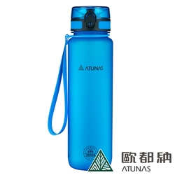 【ATUNAS 歐都納】戶外玩咖Tritan運動水瓶/水壺/環保杯/彈蓋式/1000ML/A1KTBB05N藍