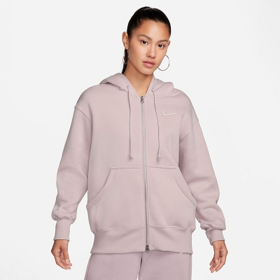 NIKE 外套 女款 運動連帽外套 AS W NSW PHNX FLC FZ OS HOODIE 粉 DQ5759-019 (3S3496)