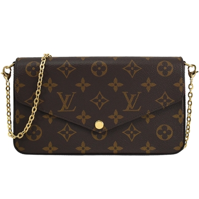 LV M81896 M61276 Pochette F?licie 經典花紋鍊條斜背小提包