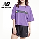 【New Balance】OPTIC 胸前橫槓短版Tee_女性_紫色_AWT03525MVT product thumbnail 1