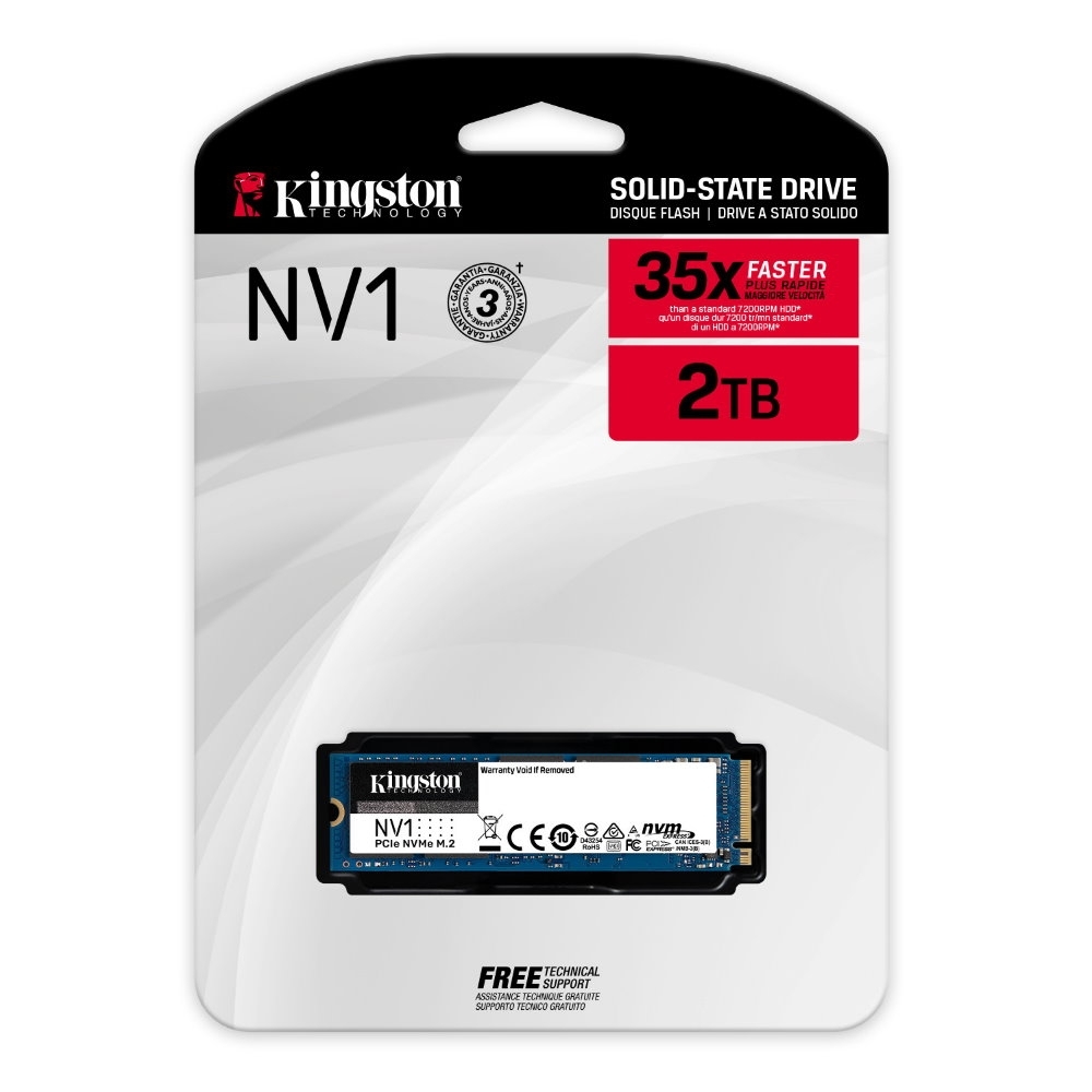 金士頓 Kingston SNVS/2000G NVMe PCIe NV1 2TB 2000G SSD 固態硬碟