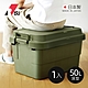 日本RISU TRUNK CARGO二代 日製戶外掀蓋式耐壓收納箱(深型TC-50S)-50L-3色可選 product thumbnail 2