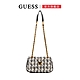 GUESS-女包-毛呢金蔥格紋肩背包-黑白 product thumbnail 1