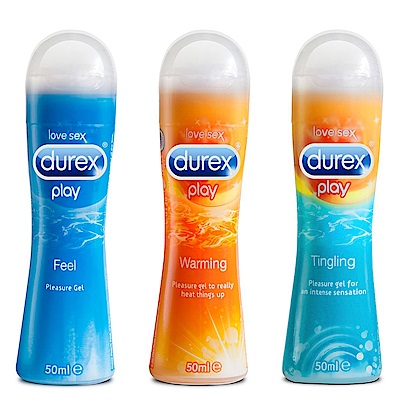 Durex杜蕾斯 特級+熱感+冰涼情趣潤滑劑(50ml/瓶 共3瓶)