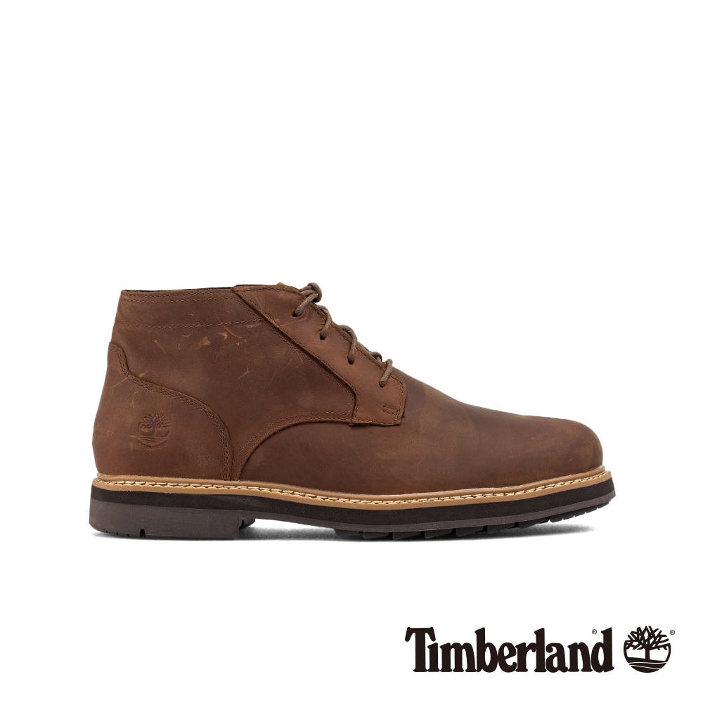 Timberland 男款中棕色全粒面防水靴|A2C2V