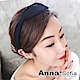 AnnaSofia 韓國雪紡單側蝶結 韓式髮箍(酷黑系) product thumbnail 1