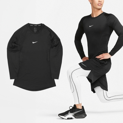 Nike 長袖Pro Dri-FIT 男款黑緊身衣內搭排汗透氣運動上衣DD1991-010, NIKE